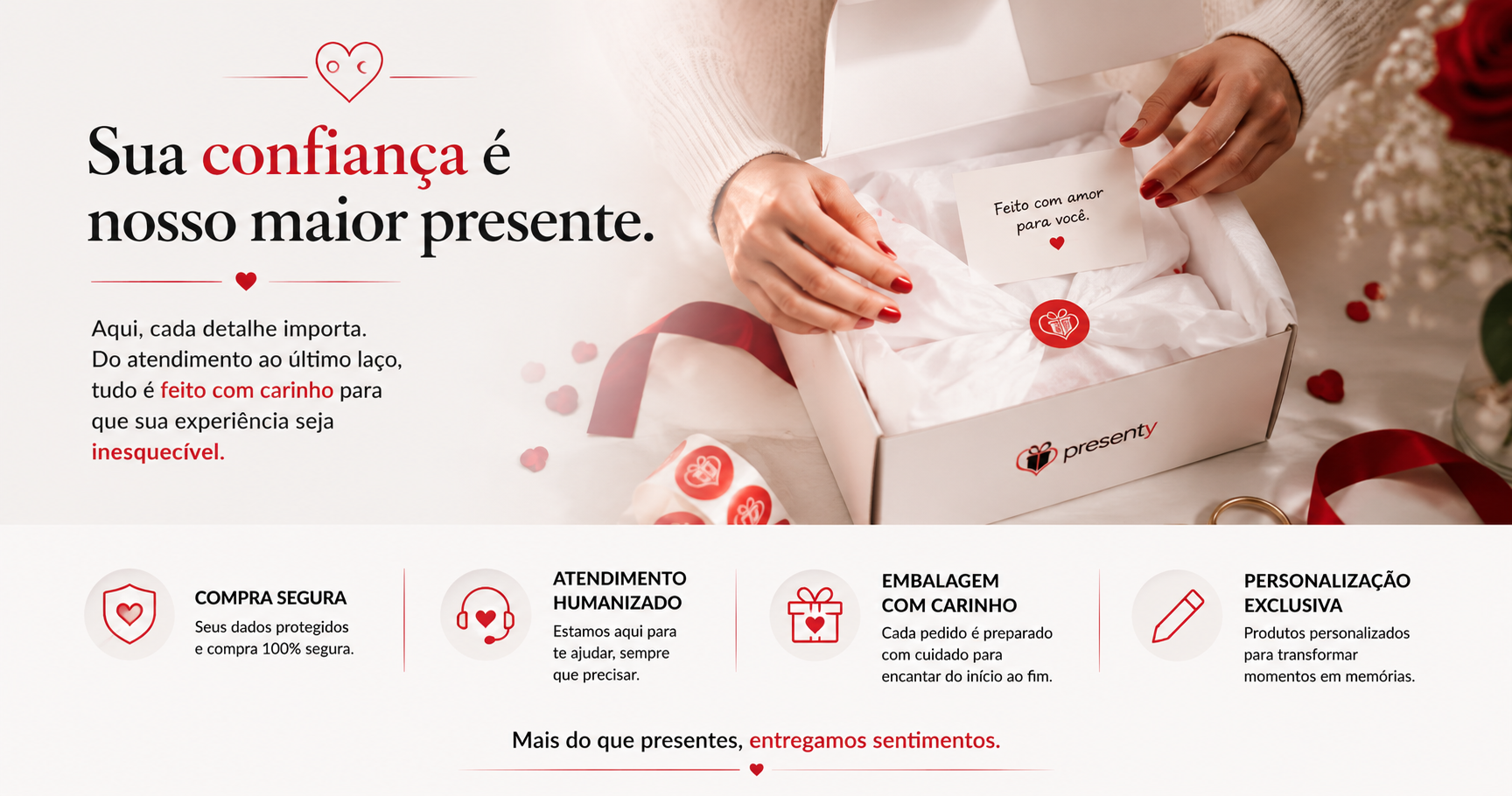 Sua confiança é nosso maior presente